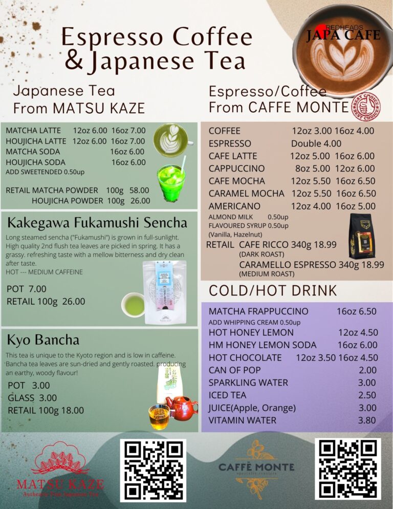 Espresso Coffee and Tea