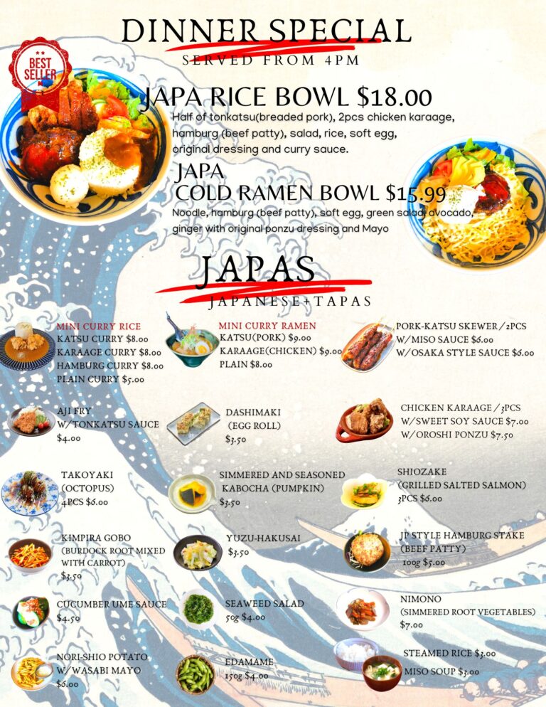 JAPA CAFE DD MENU　2026 aug