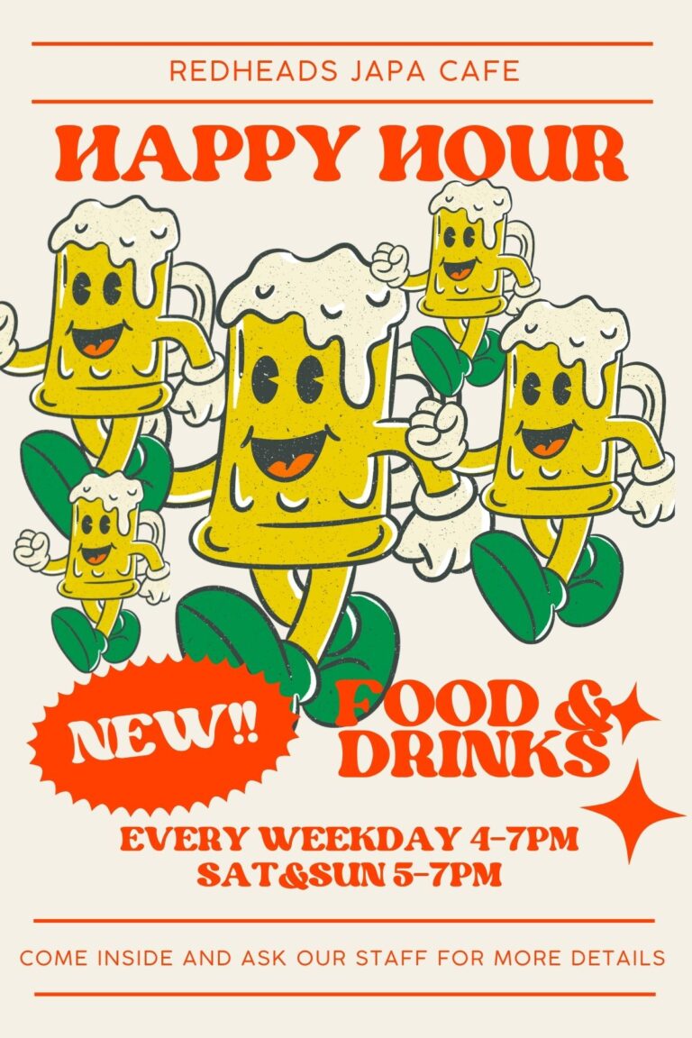 Happy hour poster